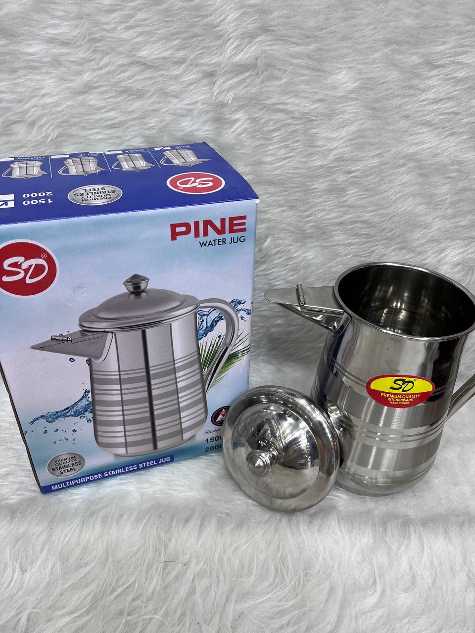 پارچ استیل هندی 1.5لیتر
